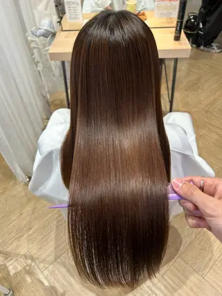 ロング ハイトーン/韓国ヘア /艶髪  CHIYOのヘアスタイル