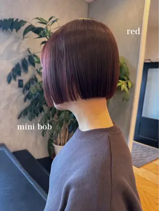 ショート ボブ/透明感カラー 長岡/三浦めい🌟のヘアスタイル
