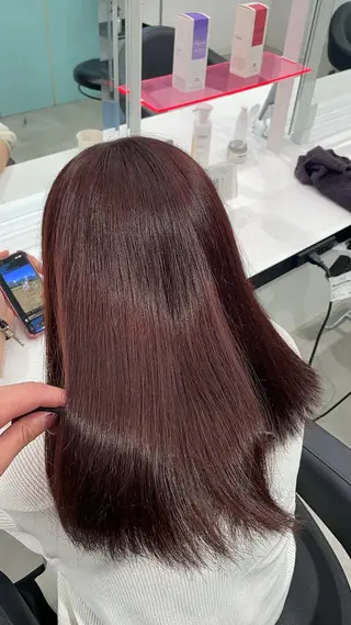 セミロング カラー 履歴修正屋さん／ ブロンド／ホワイトのヘアスタイル