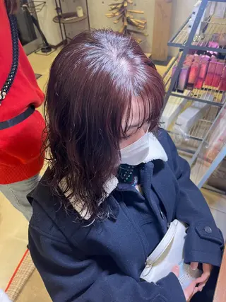 カラー 心美/ブリーチなし 透明感カラーのヘアスタイル