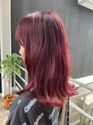 ミディアム カラー ♡kyoka /  uyu♡のヘアスタイル