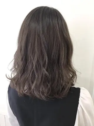 ミディアム カラー ボブ/美髪矯正 /佐藤　奈巳のヘアスタイル
