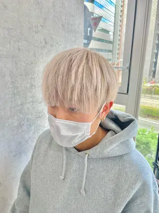 ミディアム カラー メンズ eir心斎橋店所属・エビスザキレン/メン ズ/心斎橋🌳のヘアスタイル