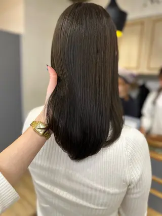 セミロング カラー パーマ ヘアアレンジ メンズ キッズ レイヤーカット 🌿透け感カラーのヘアスタイル