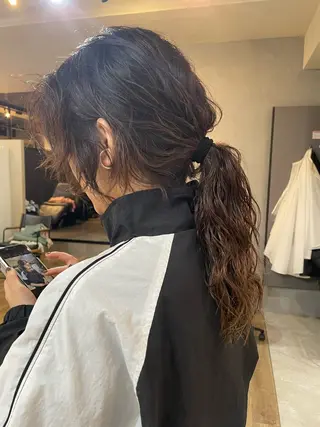 ロング パーマ Basis 田口豪司のヘアスタイル