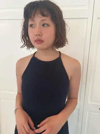 パーマ ブリーチカラー🎀 韓国風/寺門美優のヘアスタイル