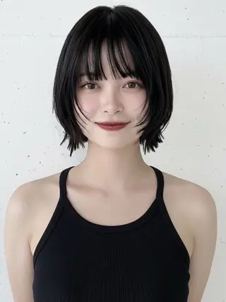 ショート rinka/暖色 ボブカットモデルのヘアスタイル