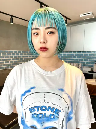 ショート カラー 似合わせカット✂︎ りょお🫧のヘアスタイル