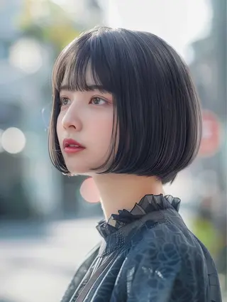 ミディアム ✨シルクストレート✨ 美髪髪質改善Yukiのヘアスタイル