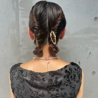 ミディアム ヘアアレンジ ホリケ アオイのヘアスタイル