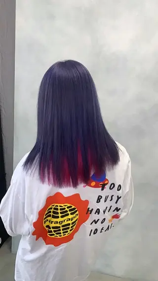 セミロング 派手髪支持率No1 Eisukeのヘアスタイル