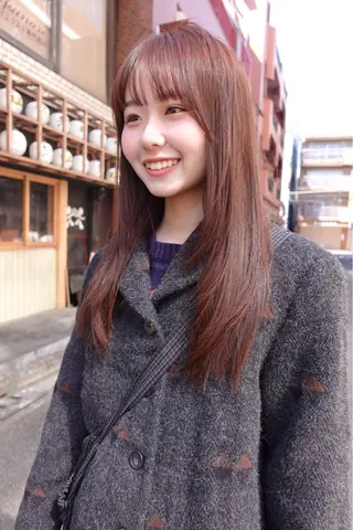 セミロング カラー sakura🌸 レイヤー/韓国ヘアのヘアスタイル