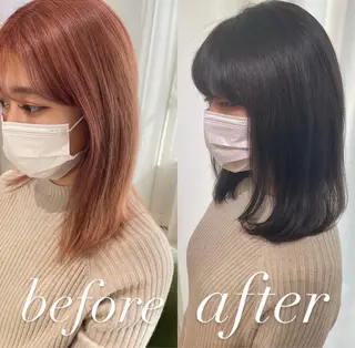 ミディアム カラー 過去一の柔髪ヘア 🌿einshairのヘアスタイル