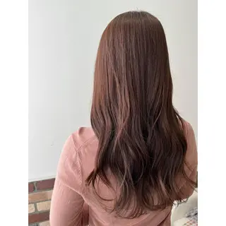 ロング カラー 縮毛矯正/酸性 おかにわみりのヘアスタイル