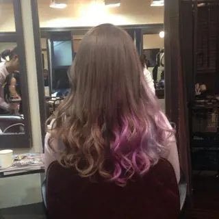 カラー ロング ミディアム 100%髪質改善特化 TRUNSのヘアスタイル