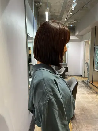 ショート カラー 平尾/高宮/艶カラー /ハイライト/綜一郎のヘアスタイル