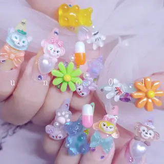 ネイル 梅田🦄中崎町🩵 u n o 0 1のネイルデザイン