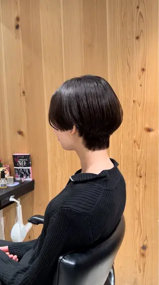 ショート カラー スキバサミを使わない カット🌼唯🌼のヘアスタイル