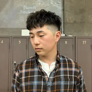 ショート 大本 メンズ/パーマのヘアスタイル