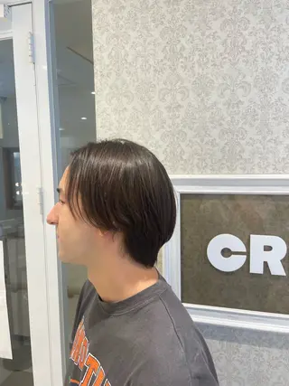 メンズ 本厚木パーマ&ブリー チMEN'Sショートのヘアスタイル