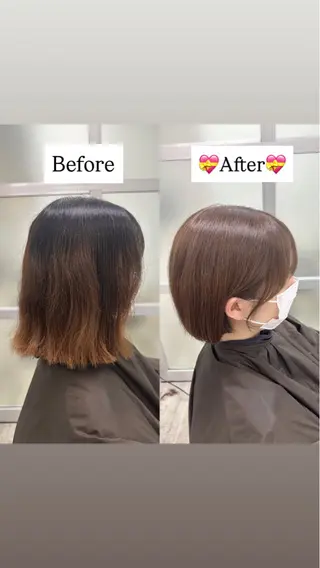 ショート 🤎モデル募集/韓国 ヘア/MIYU🤎のヘアスタイル