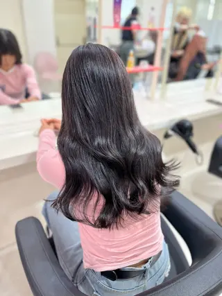 セミロング カラー 💟RINNA 艶カラー💟のヘアスタイル