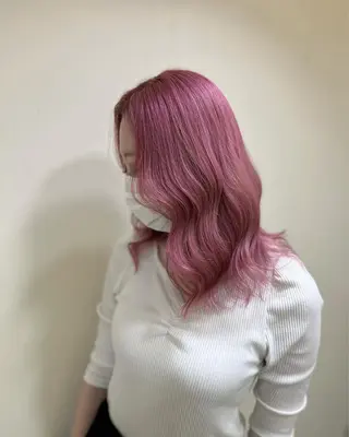 ロング カラー ヘアアレンジ メンズ キッズ ネイル マツエク・マツパ アイブロウ 🧡可愛い色落ち🧡 ハイトーン特化🧡のヘアスタイル