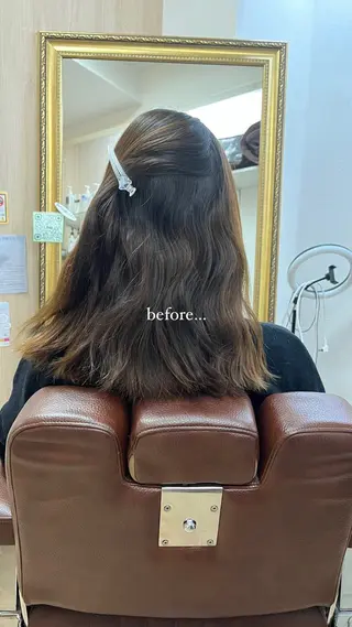 ロング カラー MAHIRU🤍 艶髪・ストレート🫧のヘアスタイル