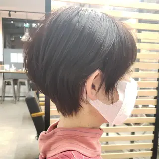 ショート 天王寺韓国ヘア 小山歓実のヘアスタイル