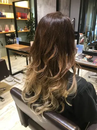 セミロング カラー パーマ ヘアアレンジ メンズ キッズ ネイル マツエク・マツパ EnBlesS西宮 マンツーマン神道有基のヘアスタイル