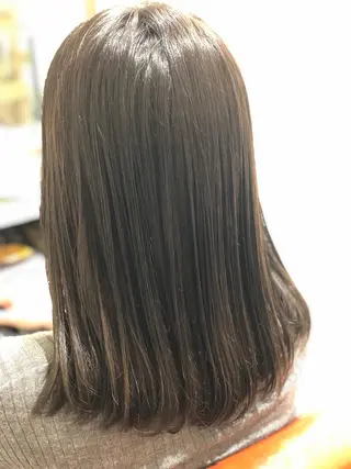 ミディアム カラー 菊池 幹のヘアスタイル