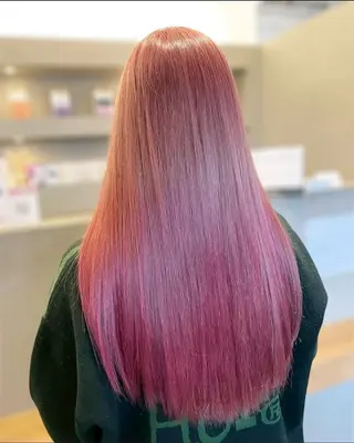 セミロング カラー ブリーチカラー特化 ✨️永井諒のヘアスタイル