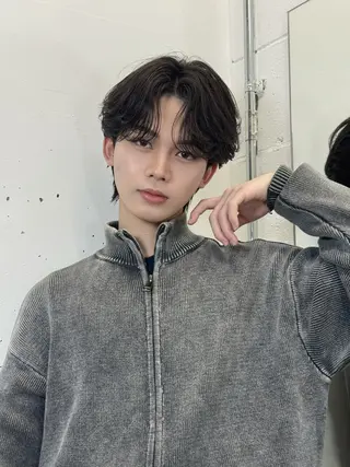 ショート メンズ 岩佐 柚太のヘアスタイル