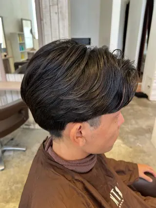 パーマ HAIR＆MAKE EARTH  戸塚店所属・透明感デザインカラー /髙橋/白髪ぼかし可のヘアスタイル