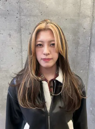 ロング 💙ハイトーン／韓国 style あかねのヘアスタイル