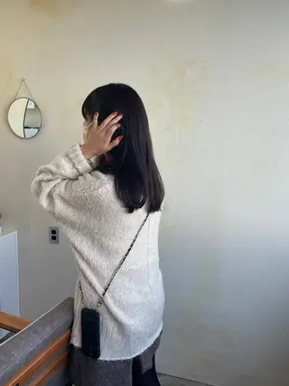 ロング カラー 🍋透け感カラー🍃 オリーブ🍐Kahoのヘアスタイル