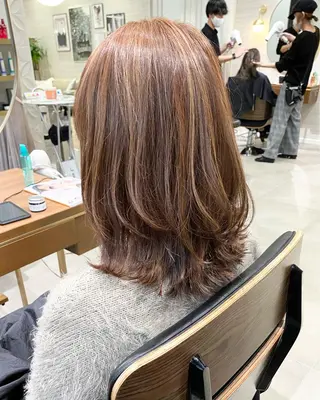 セミロング 山根 賢樹のヘアスタイル