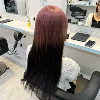ロング カラー 暖色🩷透明感カラー ♡Maika♡のヘアスタイル