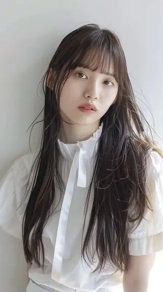 ロング カラー ブリーチなしWカラー 超特化/YURAのヘアスタイル