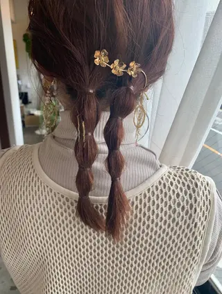 ミディアム ヘアアレンジ フェイシャルエステ Utaiのエステ・リラクイメージ