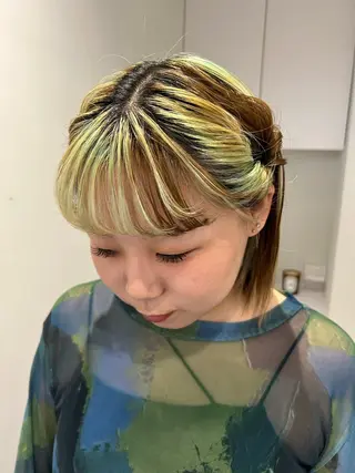 ヘアアレンジ ハルカ 透明感カラー 美髪縮毛矯正🥣のヘアスタイル