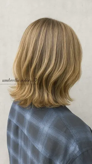 ミディアム カットモデル募 集🩵AYAKA🩵のヘアスタイル