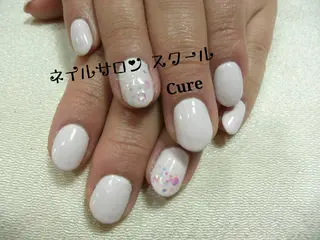 ショート ネイル ネイルサロン Cureのネイルデザイン
