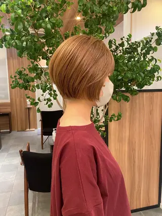 ショート カラー パーマ 🍃服部 雅哉🍃銀座◎のヘアスタイル
