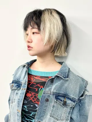 ミディアム ボブ/ゆるふわ ボブパーマ/とういのヘアスタイル