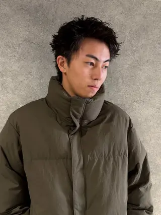 ショート パーマ メンズカット/シャ ドウパーマ/KOBAのヘアスタイル