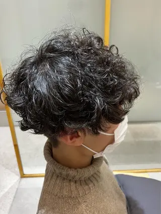 パーマ メンズ おおたかの森/透 明感/小林のヘアスタイル