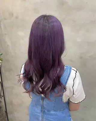 ロング カラー 【ピンク/韓国ヘア/ ヘアセット】亜海のヘアスタイル