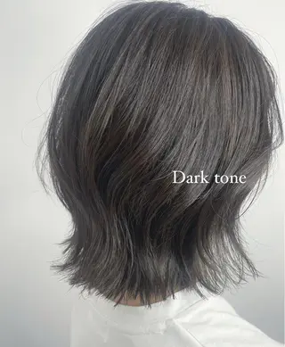 ミディアム カラー うる艶ヘア💐 艶ハイトーン💐彩夏のヘアスタイル
