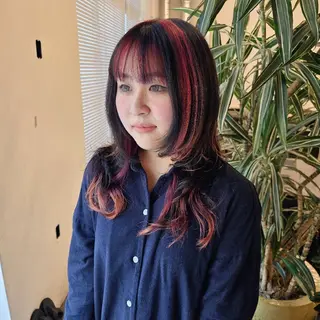 カラー ロング ハヤシ マユ ✂ 府中美容室のヘアスタイル